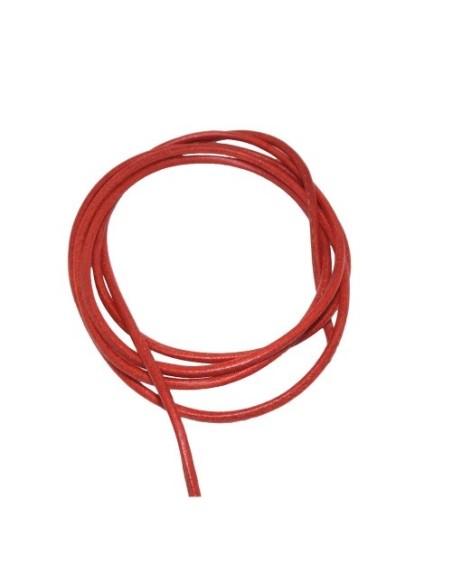 leather cord red 2mm 100cm