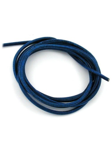 leather cord dark-blue 2mm 100cm