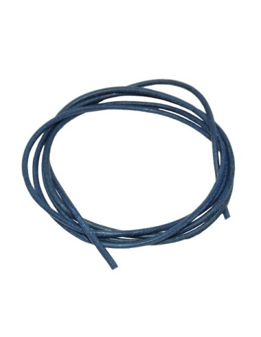 leather cord dark-blue 2mm 100cm