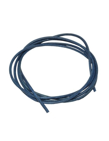 leather cord dark-blue 2mm 100cm