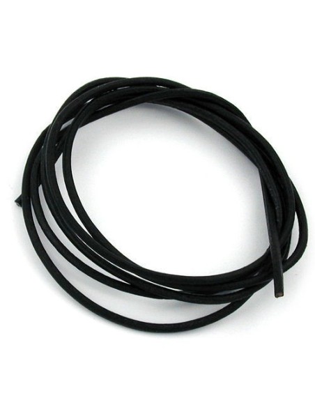 leather cord black 2mm 100cm