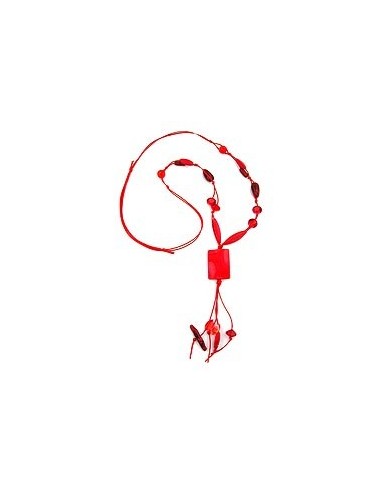 necklace red 100cm