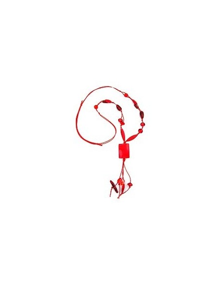 necklace red 100cm