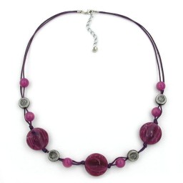 necklace purple beads