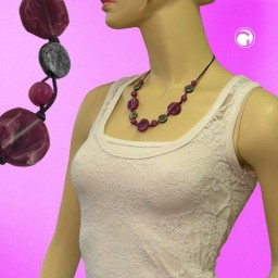 necklace purple beads