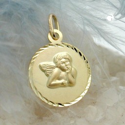 pendant angel 9k gold