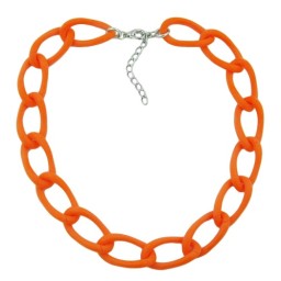 necklace wide curb chain apricot-matt