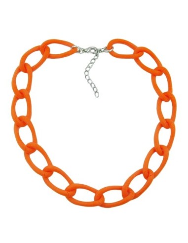 necklace wide curb chain apricot-matt