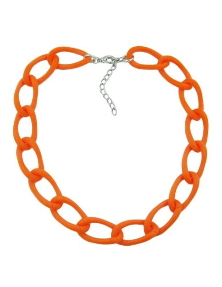 necklace wide curb chain apricot-matt