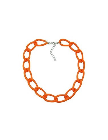 necklace wide curb chain apricot-matt