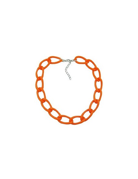 necklace wide curb chain apricot-matt