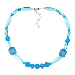 necklace blue tones various beads