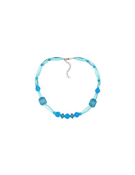 necklace blue tones various beads