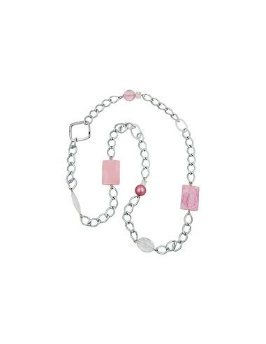 necklace curb chain beads 95cm