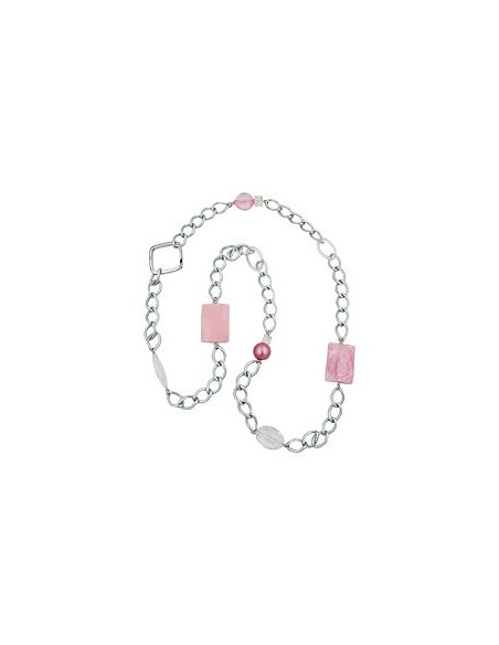 necklace curb chain beads 95cm