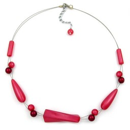 necklace bordeaux-silky-beads