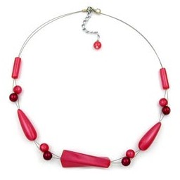 necklace bordeaux-silky-beads