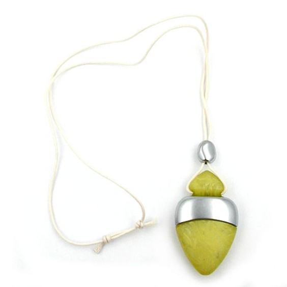 necklace perfume bottle kiwi-silver 100cm