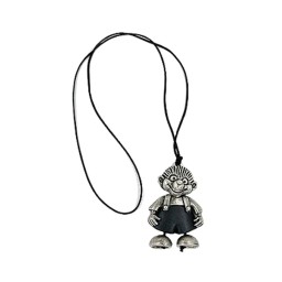 necklace hedgehog silver-antique 90cm