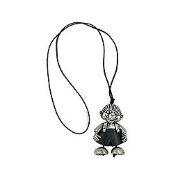 necklace hedgehog silver-antique 90cm