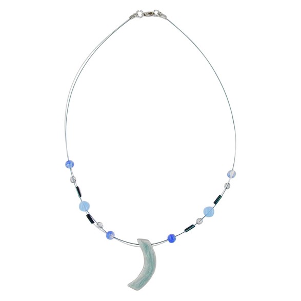 necklace angle grey-blue-silver-coloured 42cm