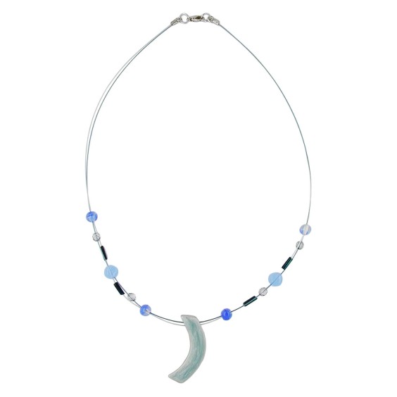 necklace angle grey-blue-silver-coloured 42cm