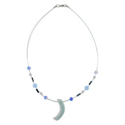 necklace angle grey-blue-silver-coloured 42cm