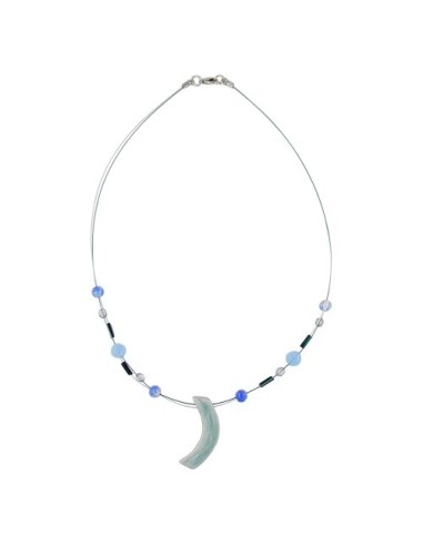necklace angle grey-blue-silver-coloured 42cm