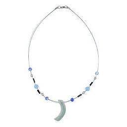 necklace angle grey-blue-silver-coloured 42cm