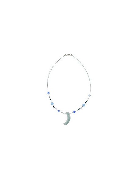 necklace angle grey-blue-silver-coloured 42cm