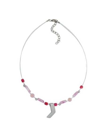 necklace angle silver-coloured matt 42cm