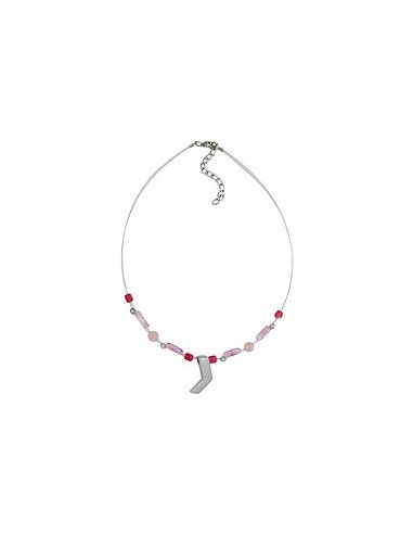 necklace angle silver-coloured matt 42cm