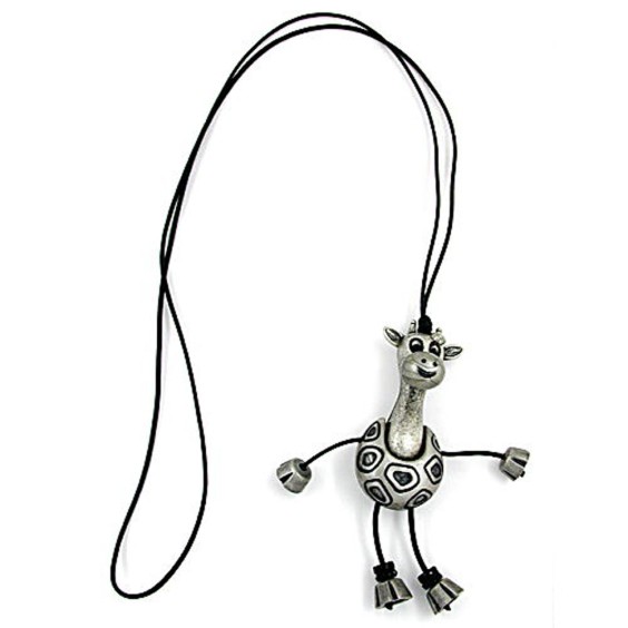 necklace giraffe antique-silver 90cm