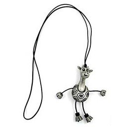 necklace giraffe antique-silver 90cm