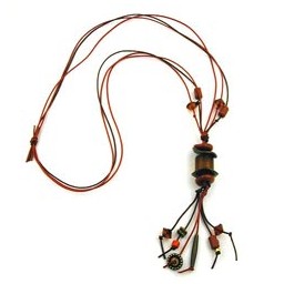 necklace rust/antique-brass colours