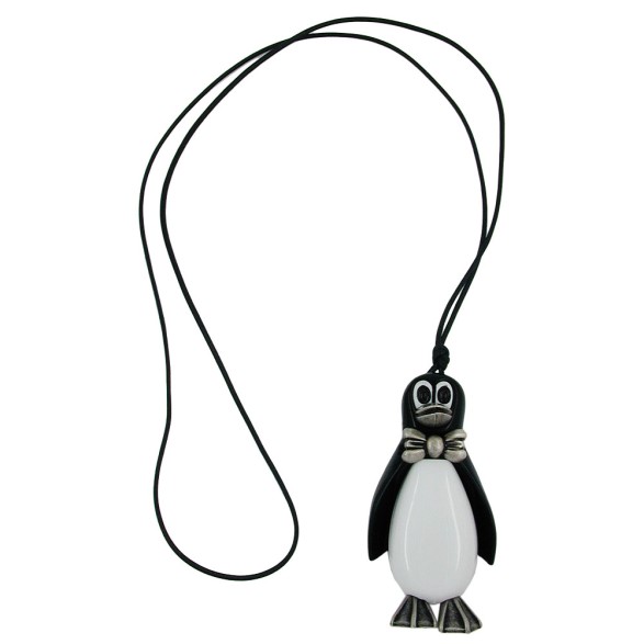 necklace penguin antique-silver 90cm