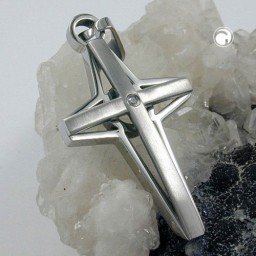 pendant cross stainless steel