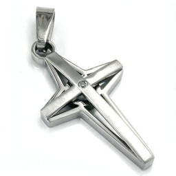 pendant cross stainless steel