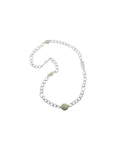 necklace curb chain beads 95cm
