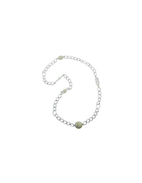 necklace curb chain beads 95cm