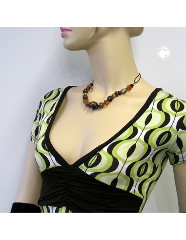 necklace screw bead mixed colour combination of beads