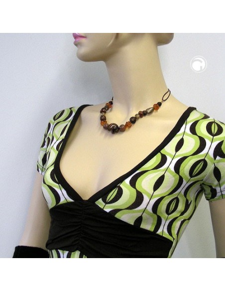necklace screw bead mixed colour combination of beads