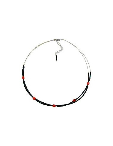 necklace glass beads blue ab
