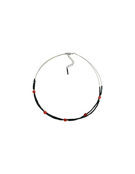 necklace glass beads blue ab