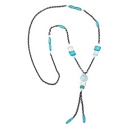 necklace turquoise beads 90cm