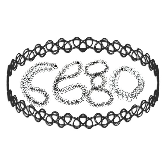 necklace black rubber similar tattoo