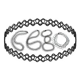 necklace black rubber similar tattoo