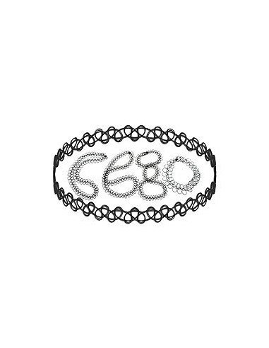 necklace black rubber similar tattoo