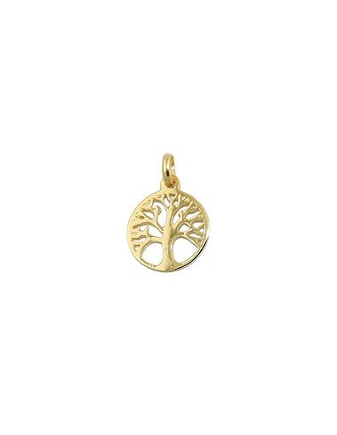 pendant tree of life polished 9k gold