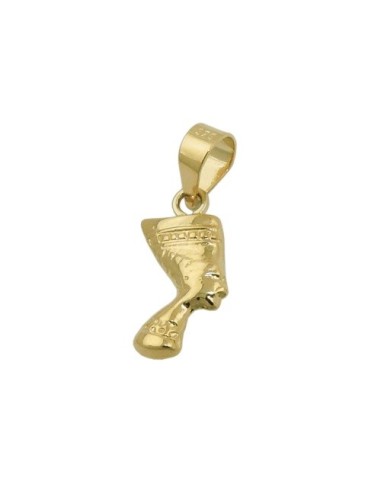 pendant nefertiti shiny 9k gold